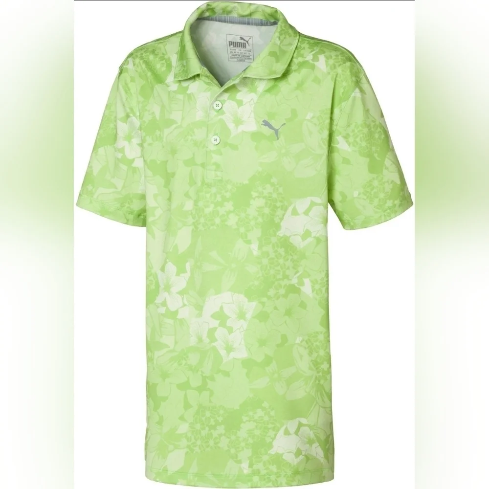 Puma golf polo boys Xl Cruise Travel Athletic Preppy Coastal Summer Athleisure